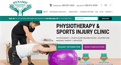 Desktop Screenshot of dynamicphysiotherapy.ca